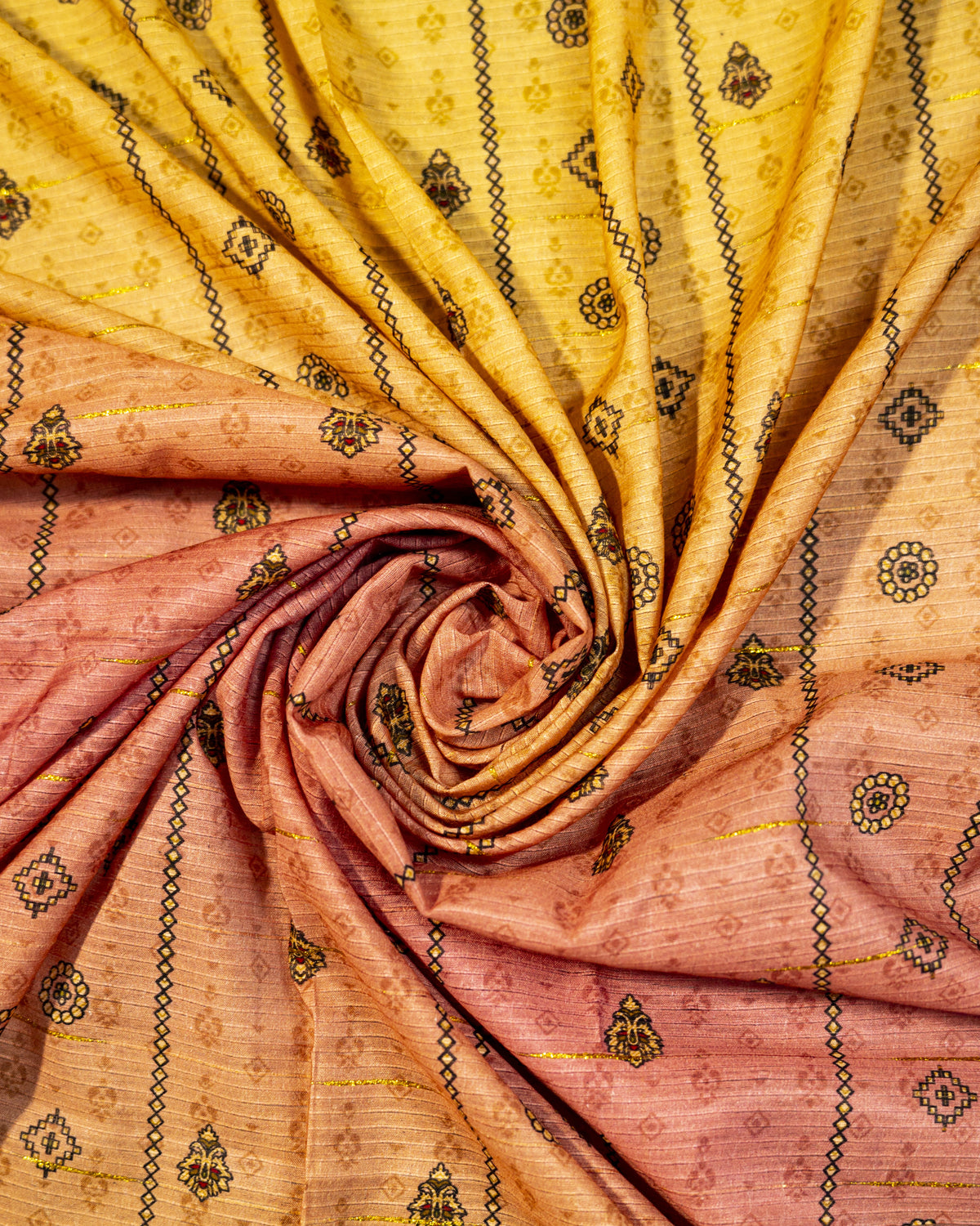 QL-DPSL-V1-04 Digitally Printed Slub Linen 3PCs