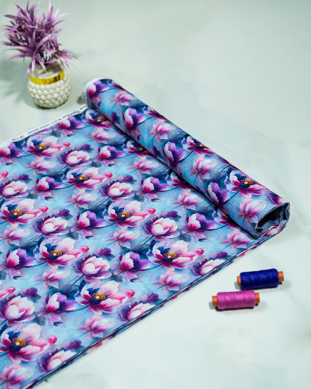 QL-DPDL-V1-07 Digitally Printed Dobby Lawn 2 Pcs