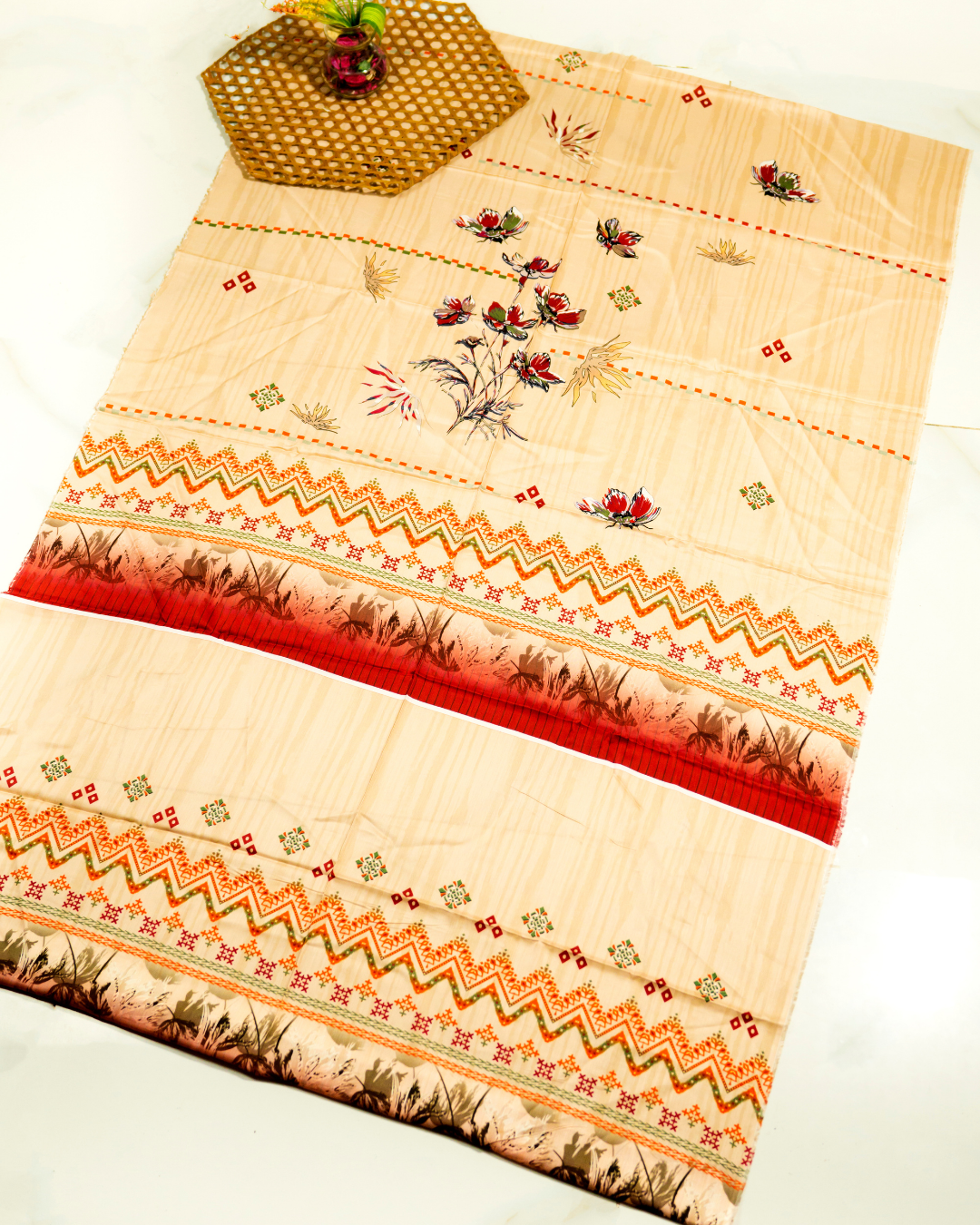 QL-EVU-V1-03 Embroidered Viscose 3Pcs