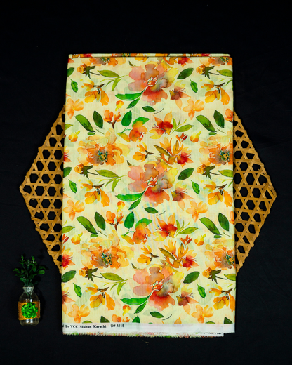 QL-DPDL-V1-04 Digitally Printed Dobby Lawn 2 Pcs