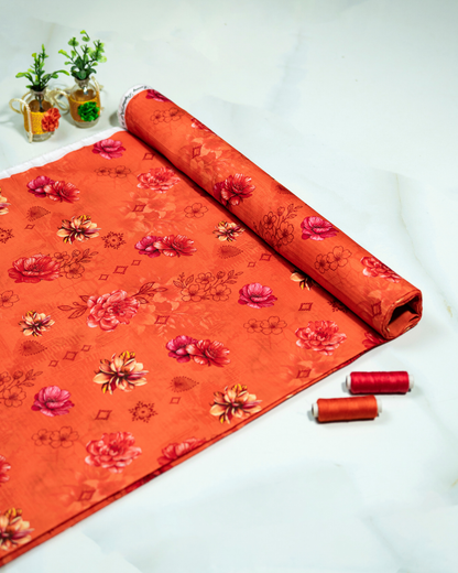 QL-DPDL-V1-08 Digitally Printed Dobby Lawn 2 Pcs