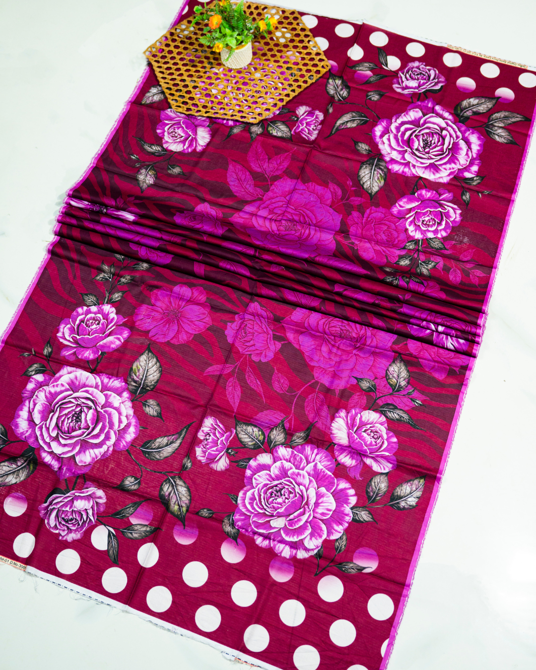 QL-DPDL-V1-5 Digitally Printed Dobby Lawn 3 Pcs