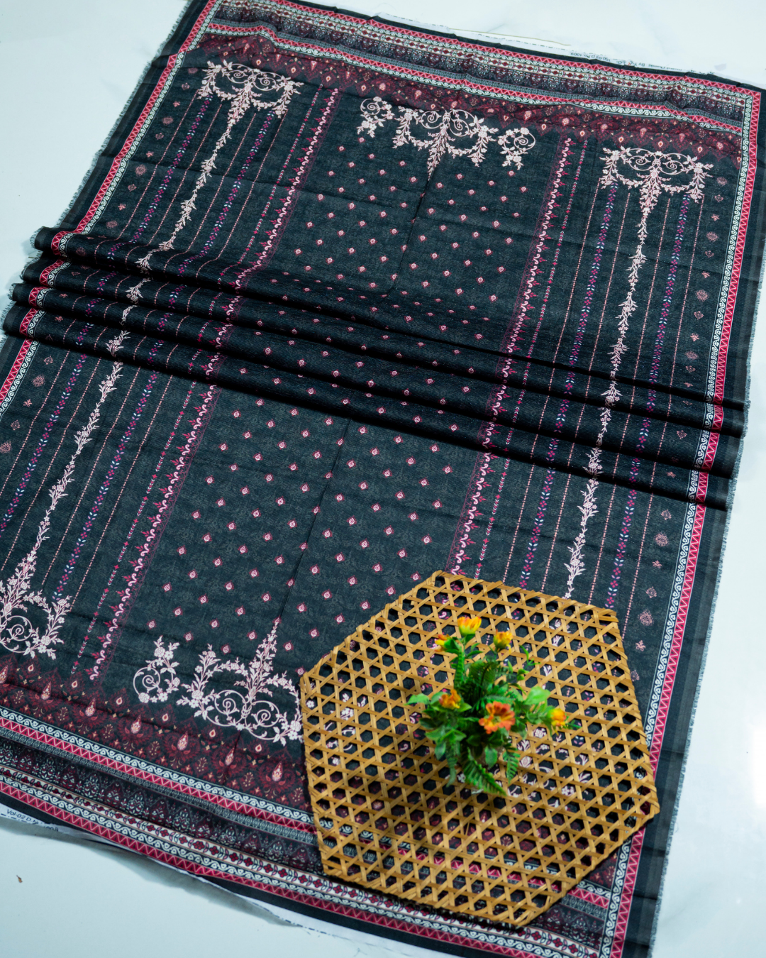 QL-DFSL-V1-04 Digitally Printed Fancy Stripe Lawn 3 Pcs