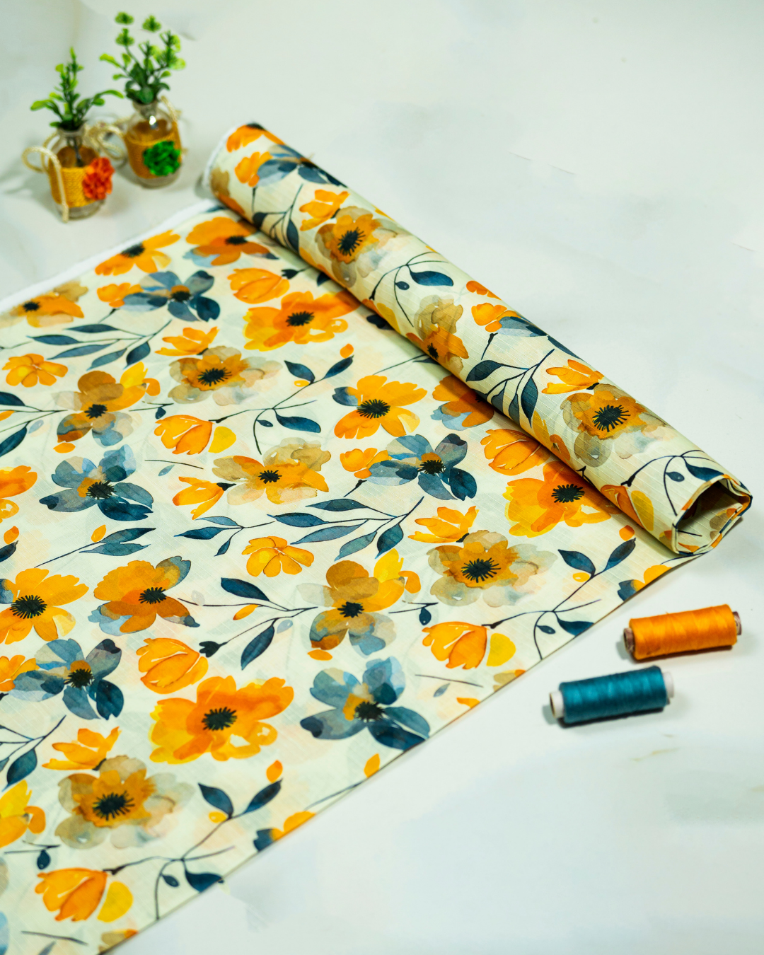 QL-DPDL-V1-12 Digitally Printed Dobby Lawn 2 Pcs