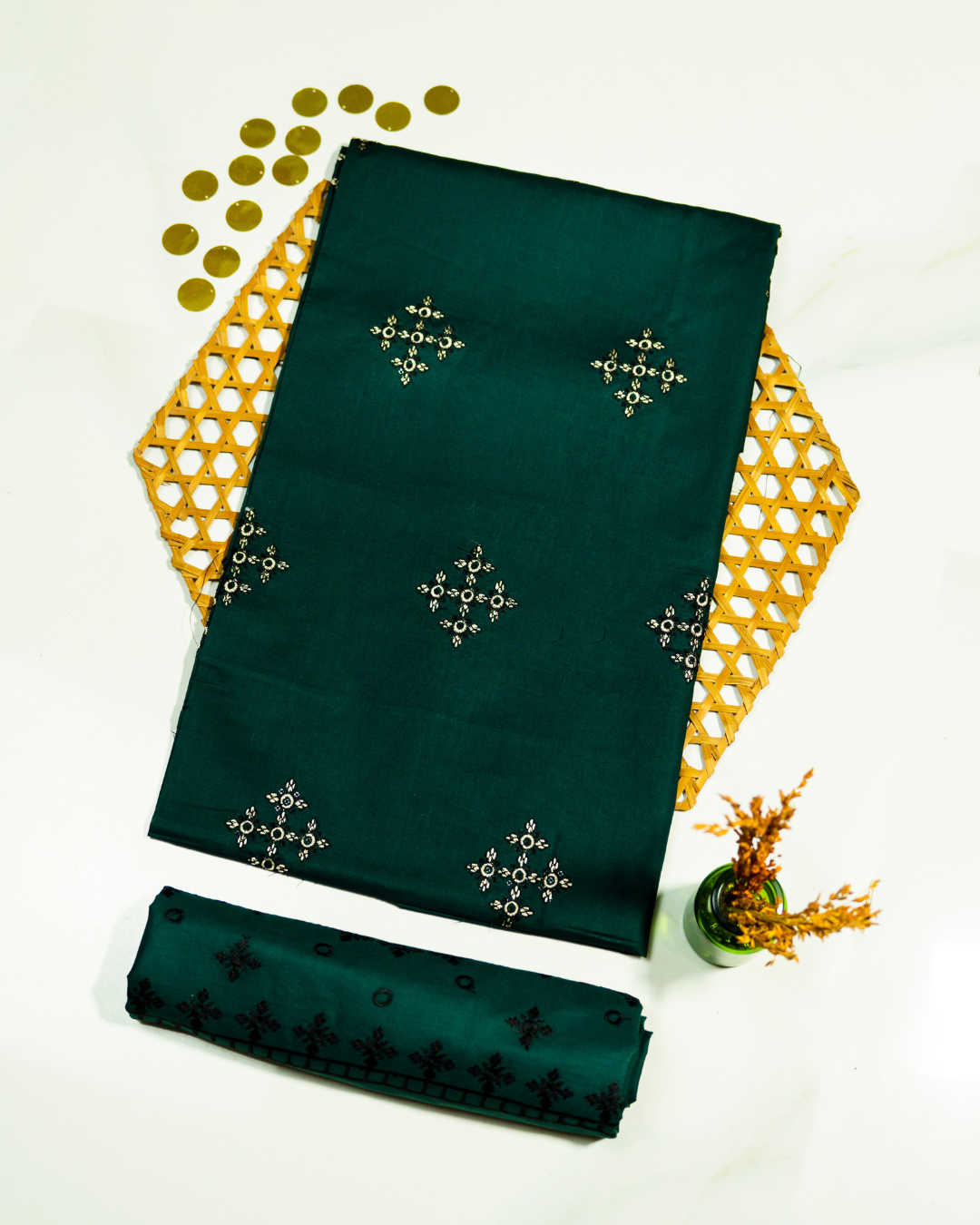QL-EL-V2-07 Embroidered Lawn 2 PCs