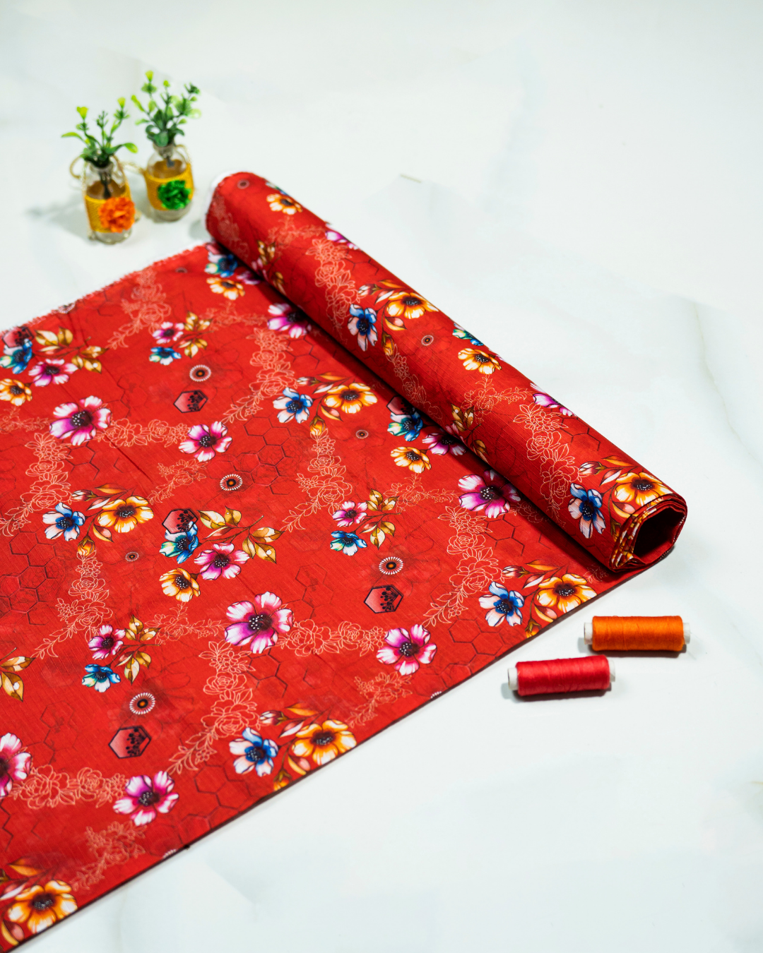 QL-DPDL-V1-14 Digitally Printed Dobby Lawn 2 Pcs