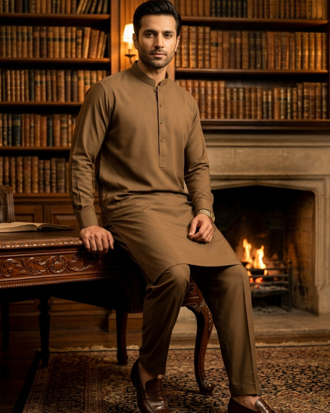 QL-WNWM-V2-08 Wash & Wear Shalwar Kameez