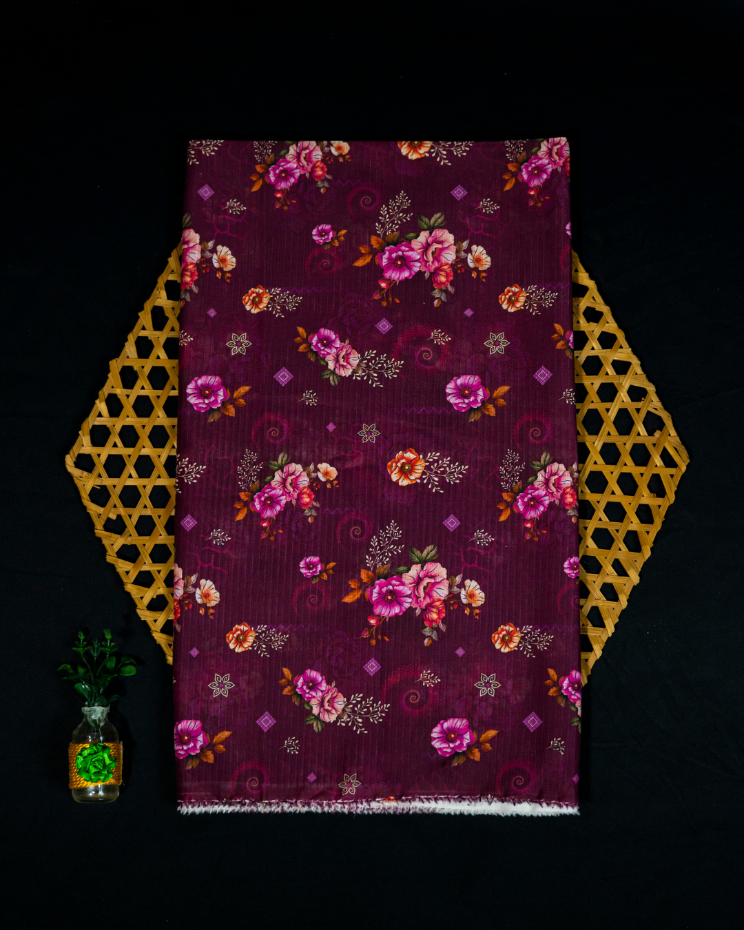 QL-DPDL-V1-15 Digitally Printed Dobby Lawn 2 Pcs