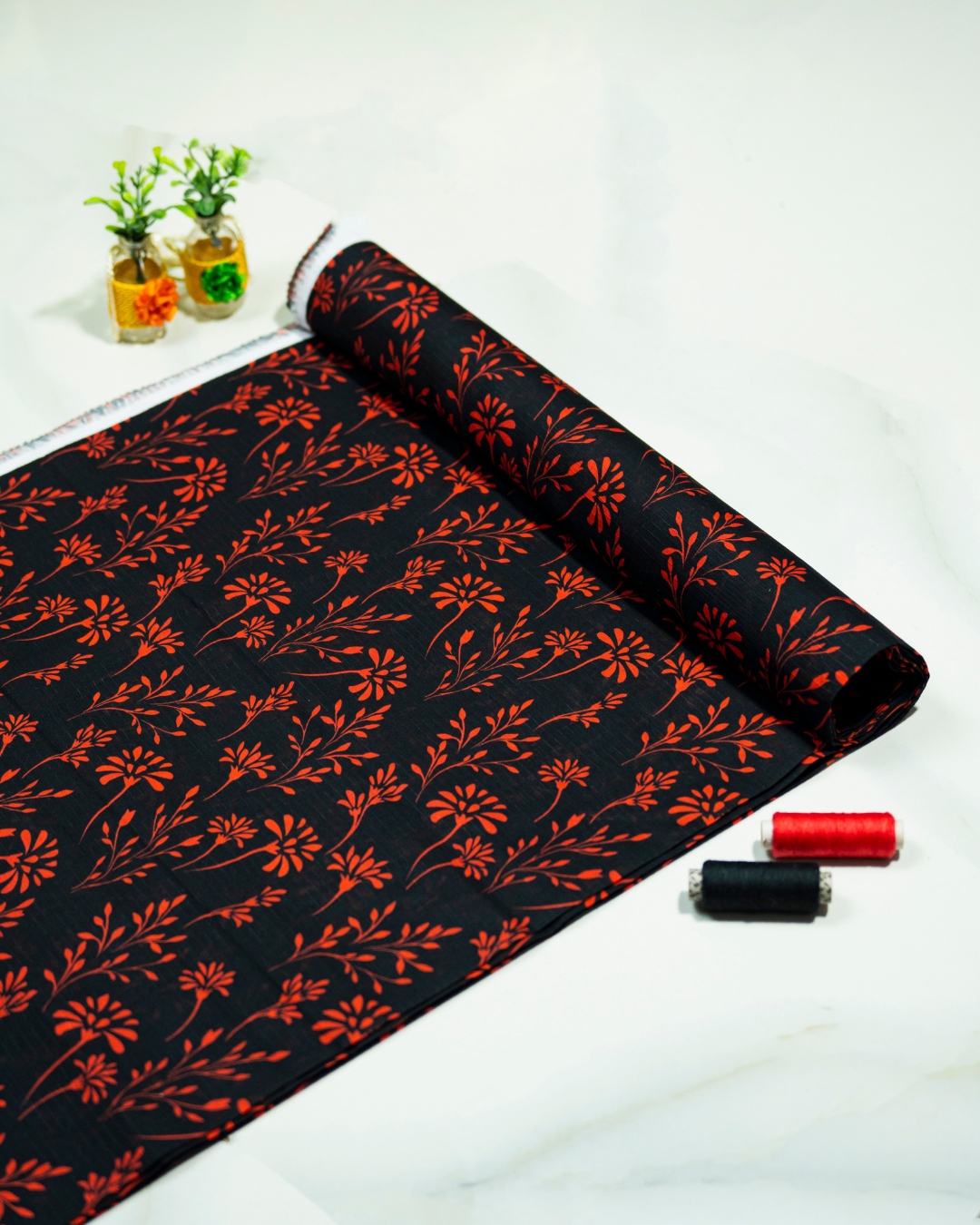 QL-DPDL-V1-17 Digitally Printed Dobby Lawn 2 Pcs