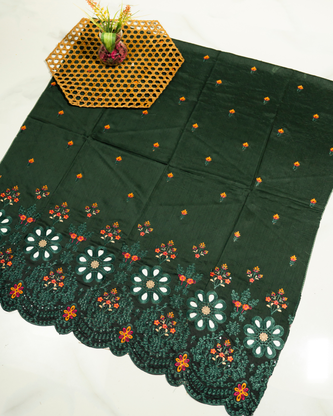 QL-EVU-V1-09 Embroidered Viscose 3Pcs