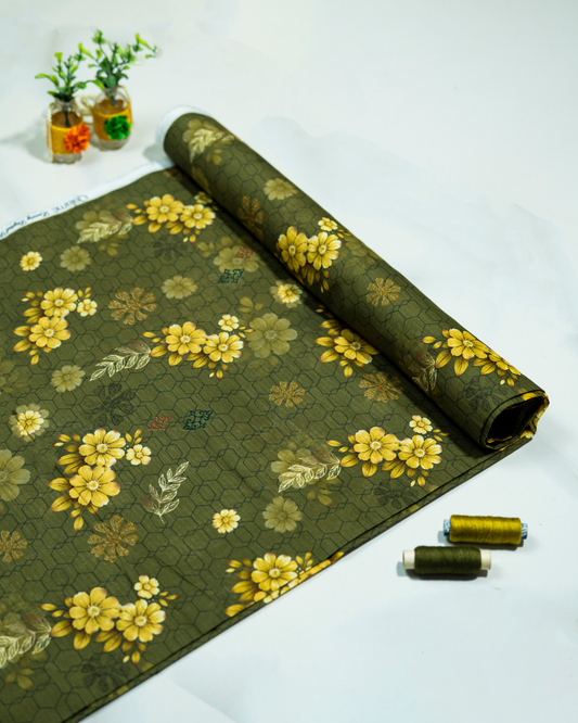 QL-DPDL-V1-18 Digitally Printed Dobby Lawn 2 Pcs