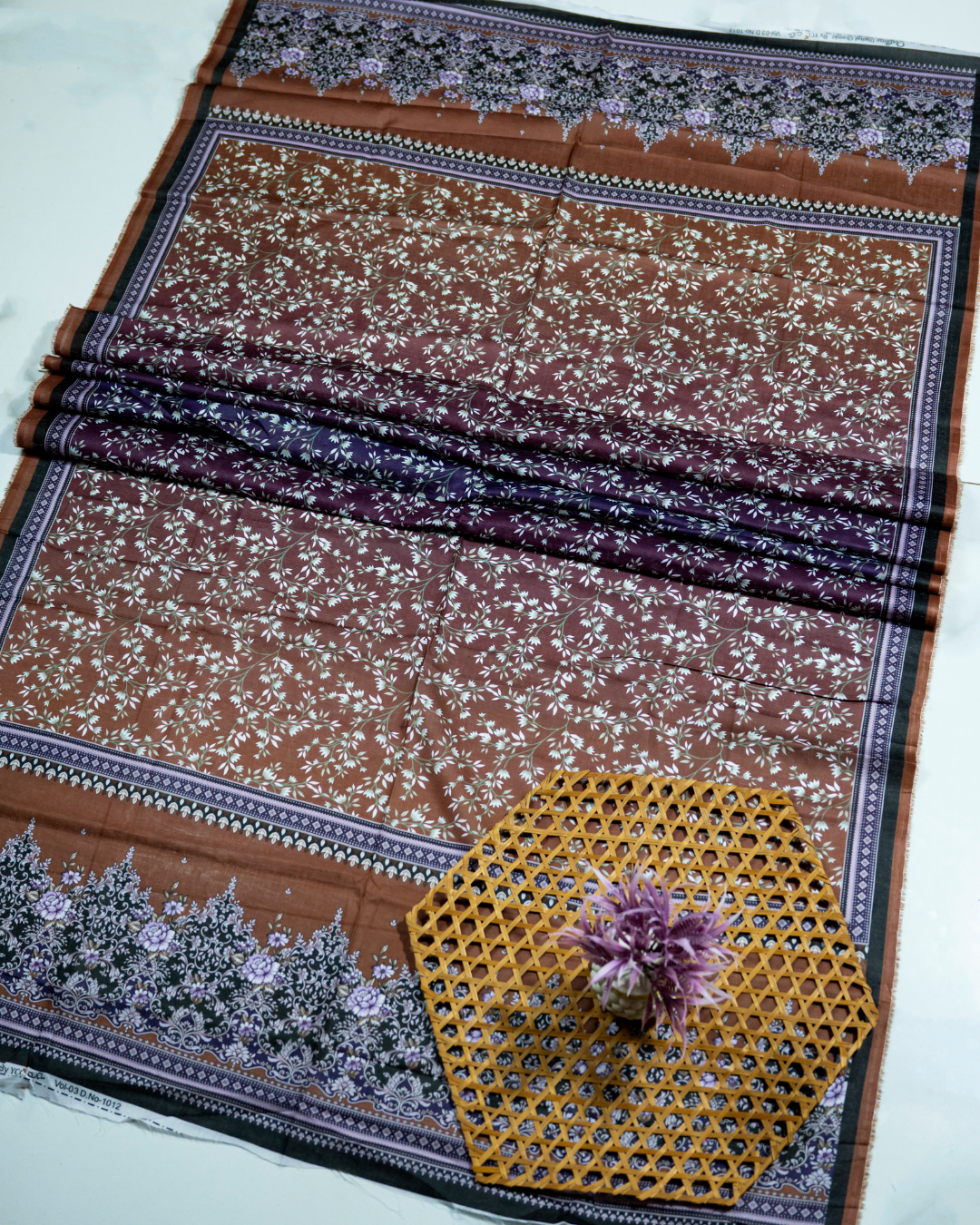 QL-DFSL-V1-01 Digitally Printed Fancy Stripe Lawn 3 Pcs