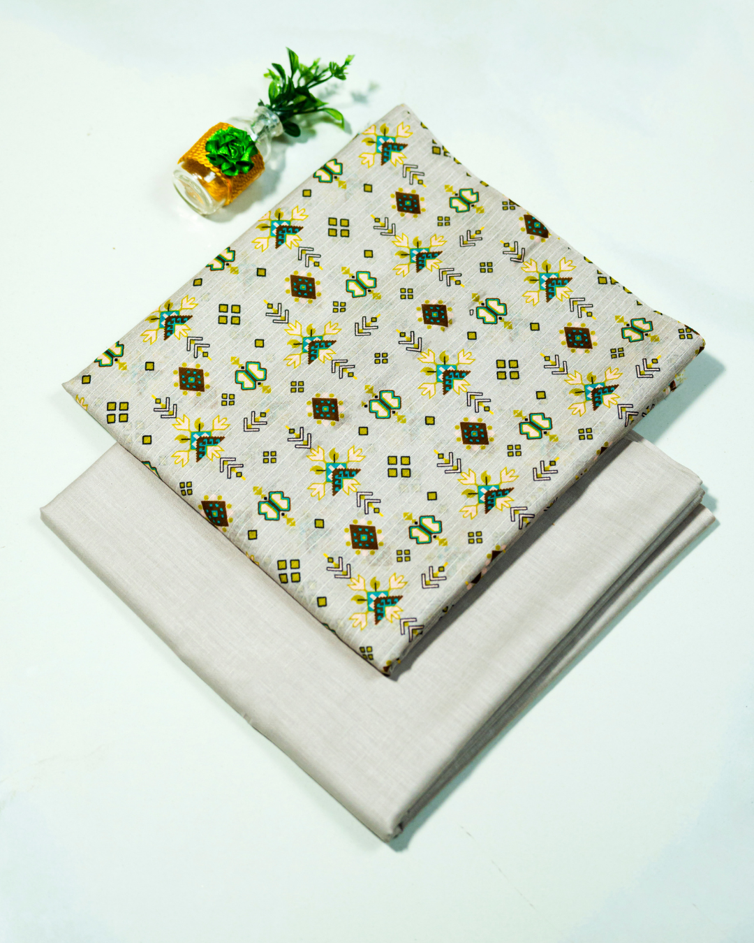 QL-DPDL-V2-20 Digitally Printed Dobby Lawn 2 Pcs