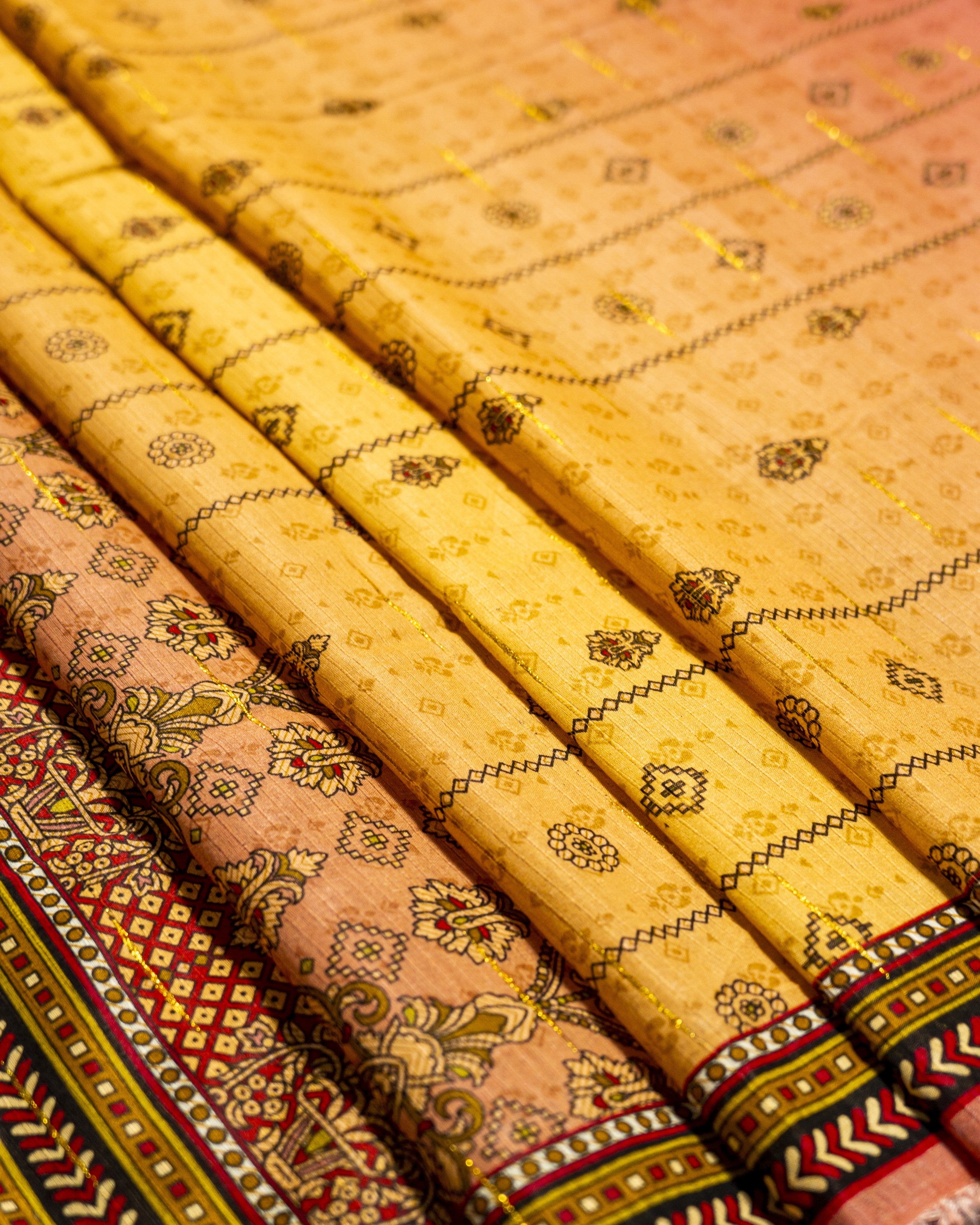 QL-DPSL-V1-04 Digitally Printed Slub Linen 3PCs