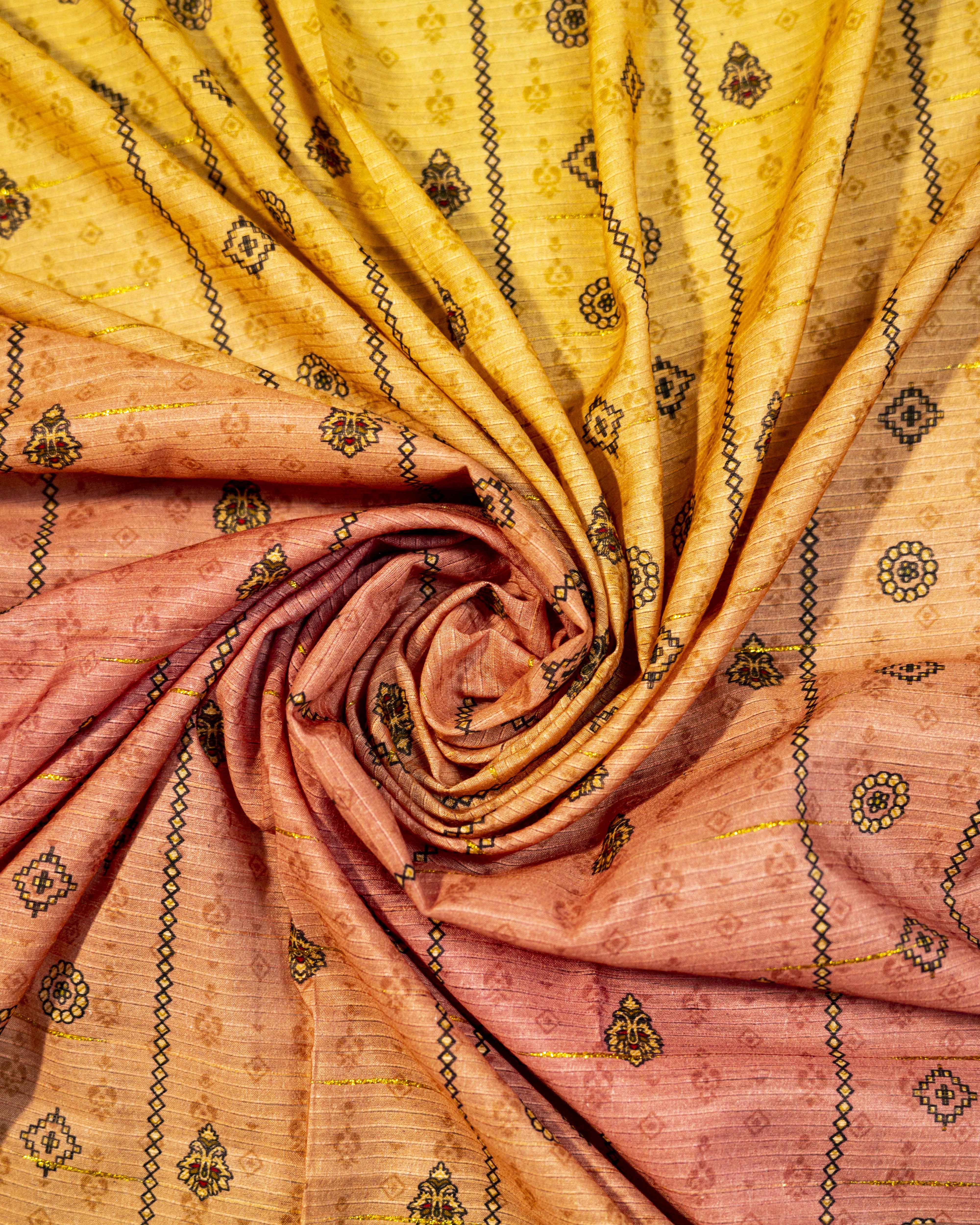 QL-DPSL-V1-04 Digitally Printed Slub Linen 3PCs