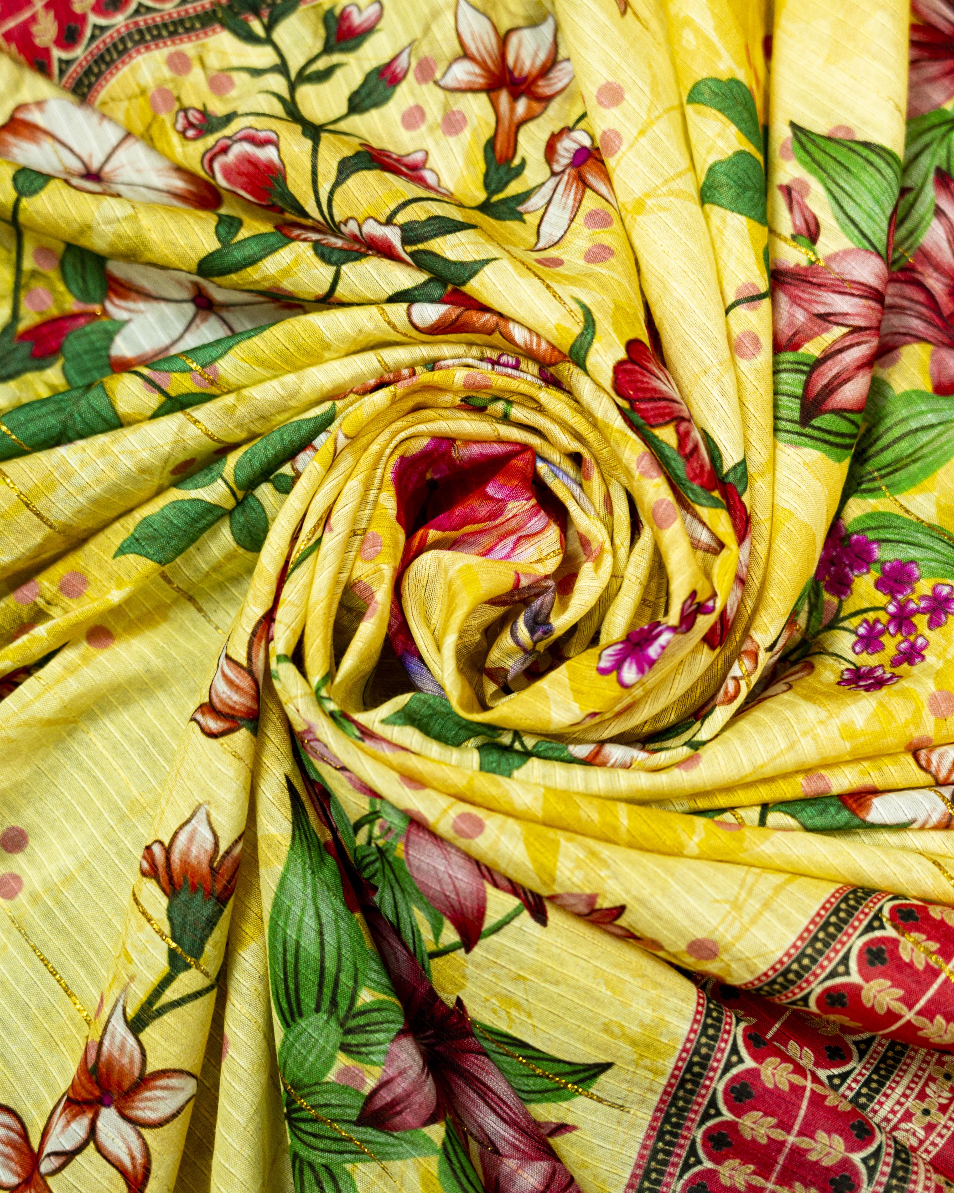 QL-DPSL-V1-02 Digitally Printed Slub Linen 3PCs