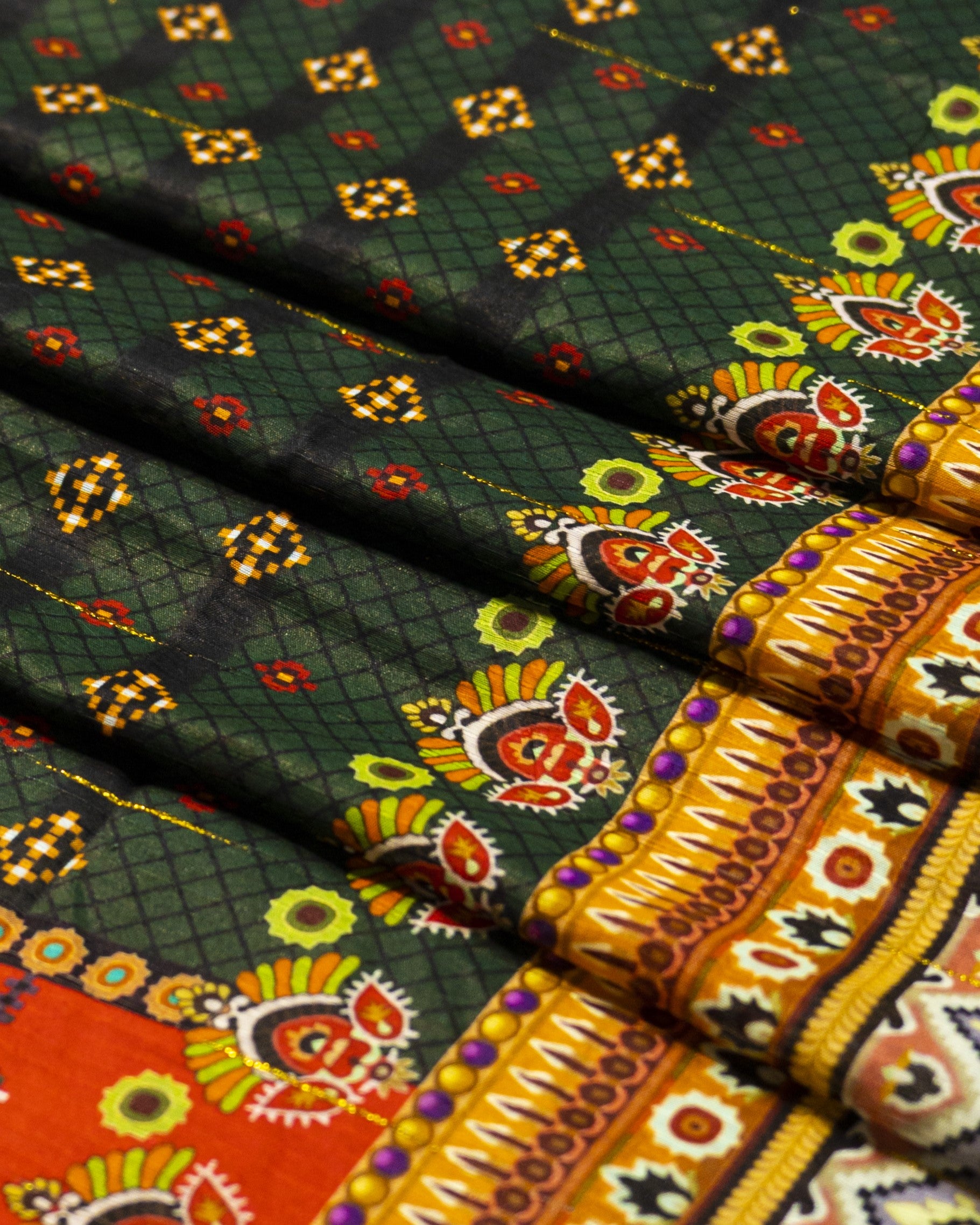 QL-DPSL-V1-01 Digitally Printed Slub Linen 3PCs